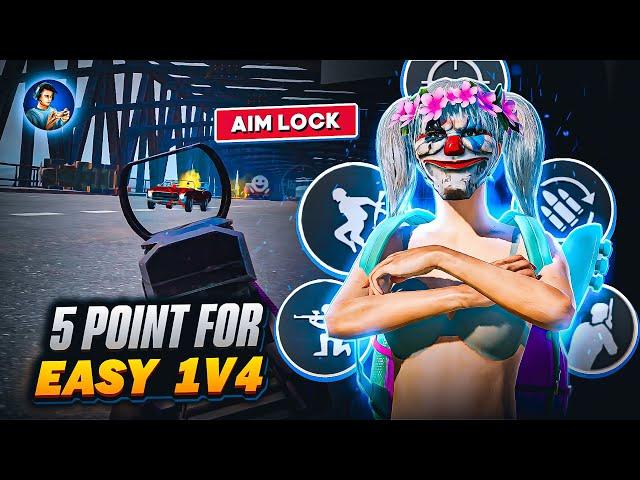 Secret 5 point for easy 1V4 clutch | Tips and tricks for aim improvement (BGMI/PUBG)