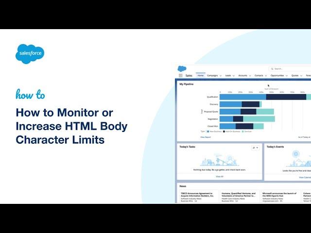 How to Monitor or Increase HTML Body Character Limits | Salesforce Platform
