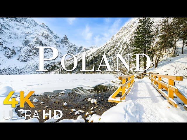 Poland 4K-Enchanting Winter Wonderland • Stunning Footage, Scenic Relaxation with Calming Music