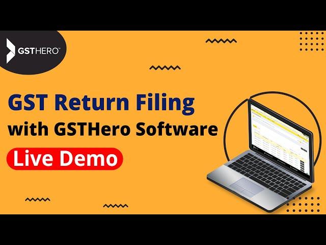 GSTHero Demo - Making your GST return filing simple...