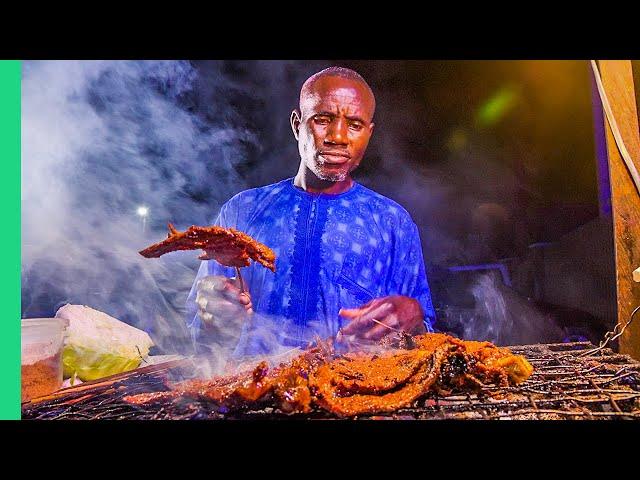 Nigerian Street Food at Night!! Africa’s Biggest Food City!!