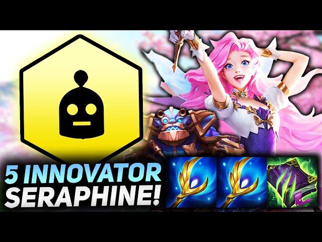 5 INNOVATOR SERAPHINE CARRY GIGA HEAL AND DAMAGE ULT!! | Teamfight Tactics Patch 11.23