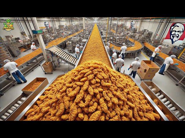 How KFC Crispy Tenders Are Made in a Factory | Crispy Tenders Factory Process