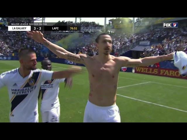 Zlatan Ibrahimovic scores FIRST EVER MLS goal for LA Galaxy