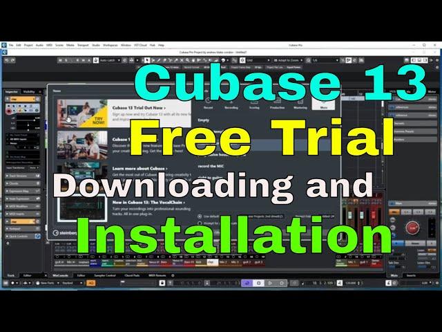 Cubase 13 Free Trial Downloading and Installation