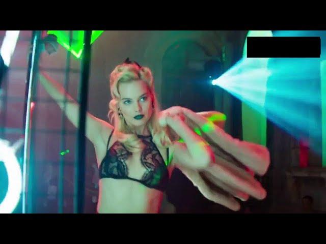 Margot Robbie as a stripper