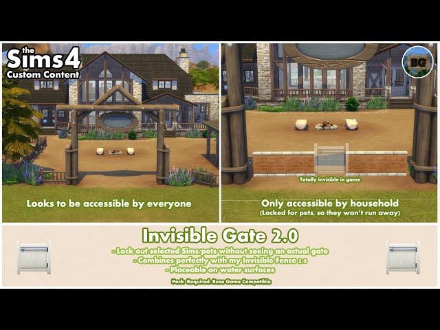 Bakies The Sims 4 Custom Content: Invisible Gate