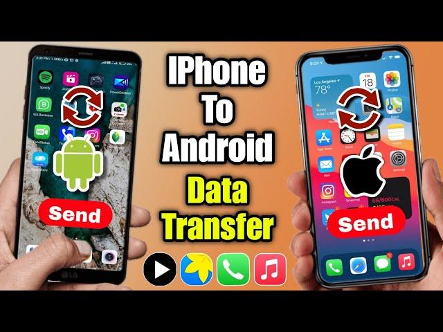 android se iphone me data transfer kaise kare | how to transfer video photos from android to iphone