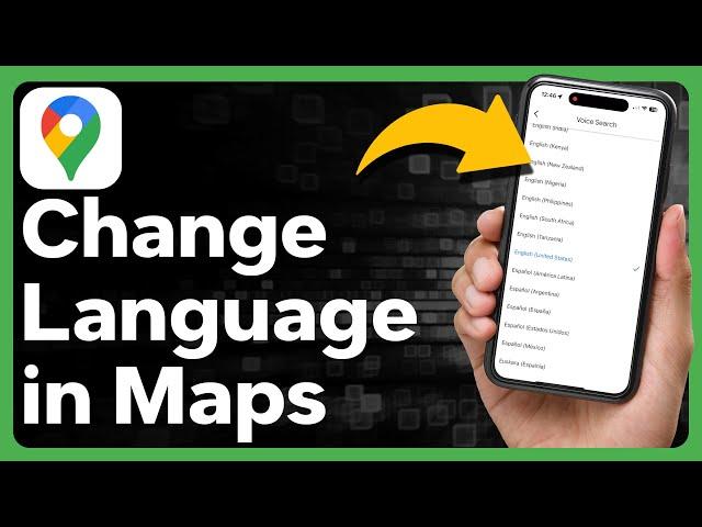 How To Change Language In Google Maps