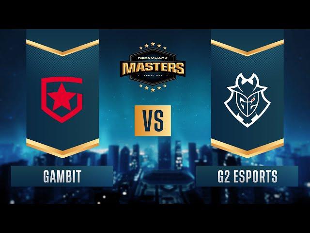 CS:GO - Gambit vs. G2 Esports [Dust2] Map 3 - DreamHack Masters Spring 2021- Group A