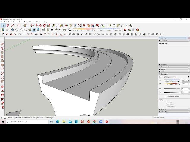 Extrude Selected Profile Along Selected Path | #trending #shorts #tutorial