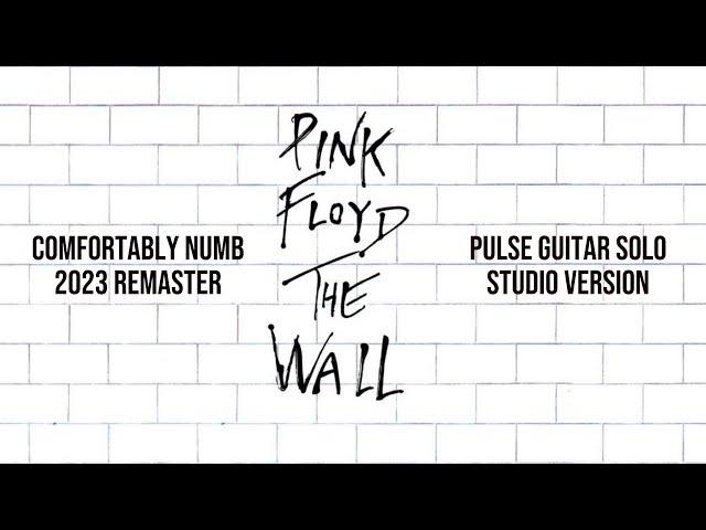 Pink Floyd - Comfortably Numb (with PULSE Guitar Solo Studio Version) [2023 - Remaster]