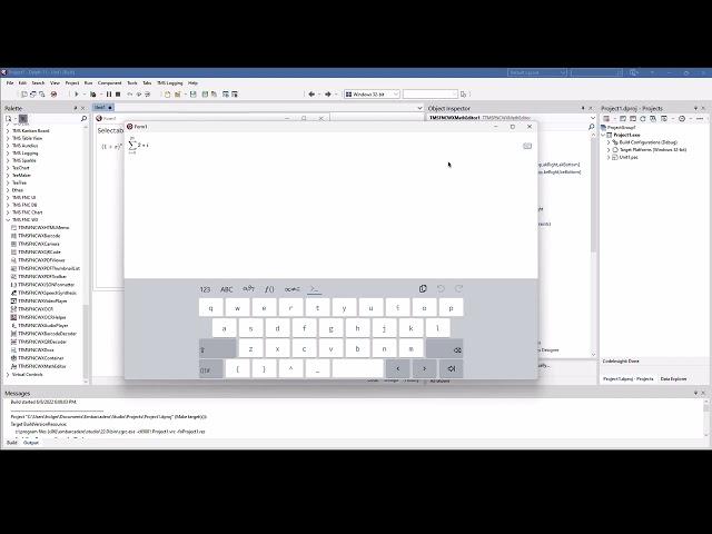 Display and edit math formulae with TMS FNC WX Pack