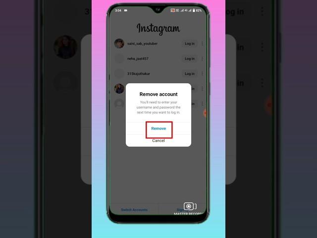 How to remove Instagram multiple Login Account | Delete multiple account from Instagram #short