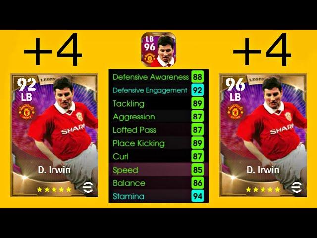 How to train LEGENDARY Irwin 96 card | EFOOTBALL 2024 mobile