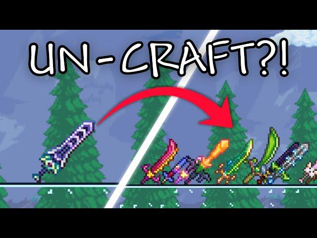 You can now UN-CRAFT ITEMS in Terraria!