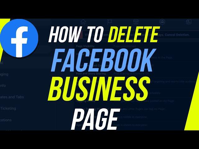 How to Delete Facebook Business Page