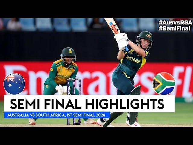 Australia vs South Africa women highlights t20 world cup semi final 2024 |  Aus w vs Sa w Highlights