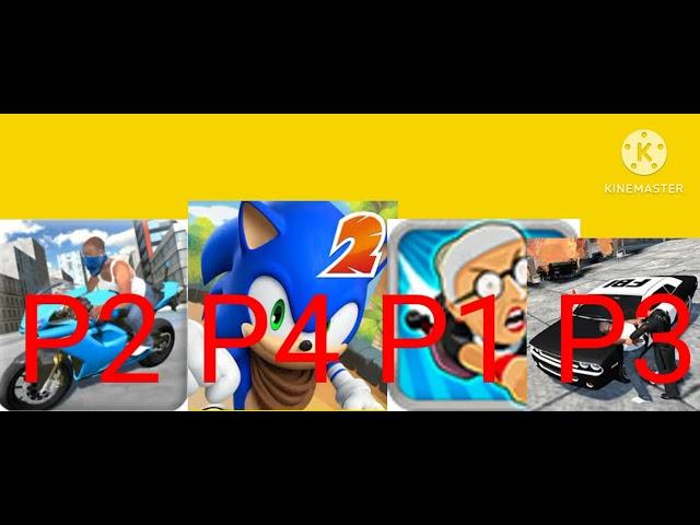 City Villain Simulator vs Sonic Dash vs Angry gran run vs Cop Duty ll Android iPad iOS IP PLAYGAME