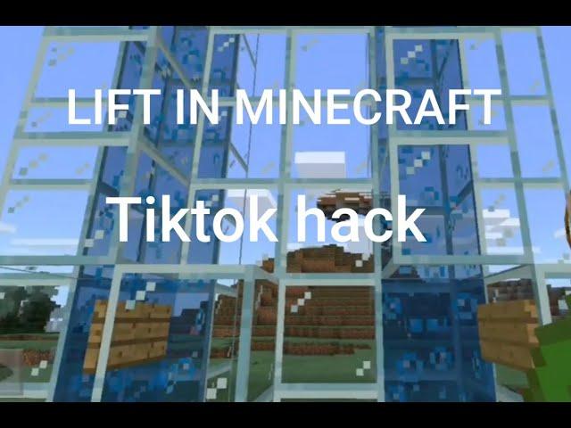 Lift in Minecraft: Tiktok hack. LastTech Gaming