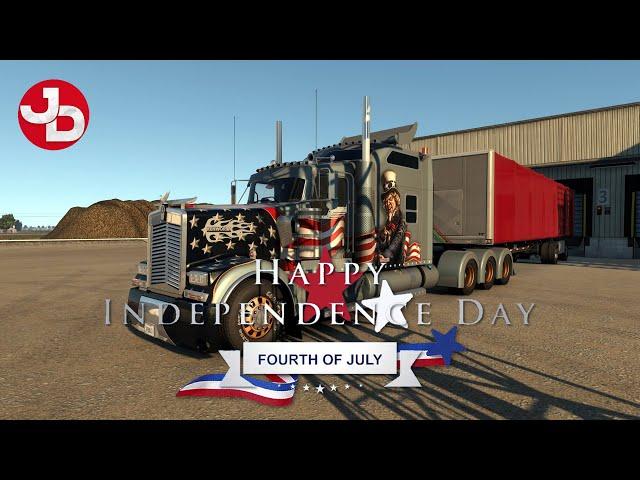 Happy Independence Day 2024! An American Truck Simulator 4th of July Trubute