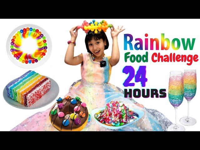 I only ate RAINBOW Food for 24 hours | #LearnWithPari