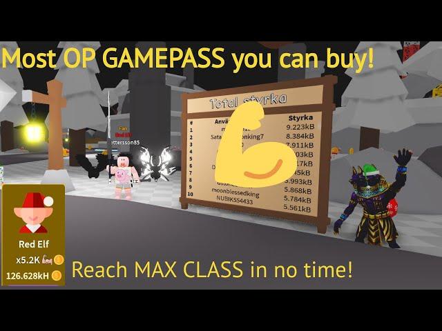 The most OP gamepass to buy in Saber Simulator. Reach max class in no time!