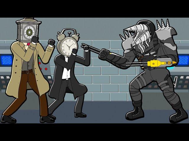 ASSASSIN DRILLMAN VS CLOCKMAN! Skibidi Toilets Cartoon Animation