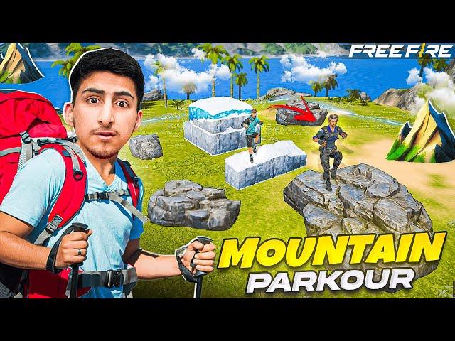 Mountain Parkour️In Free Fire 1 Vs 1 Vs 1 Crazy Map - Free Fire India