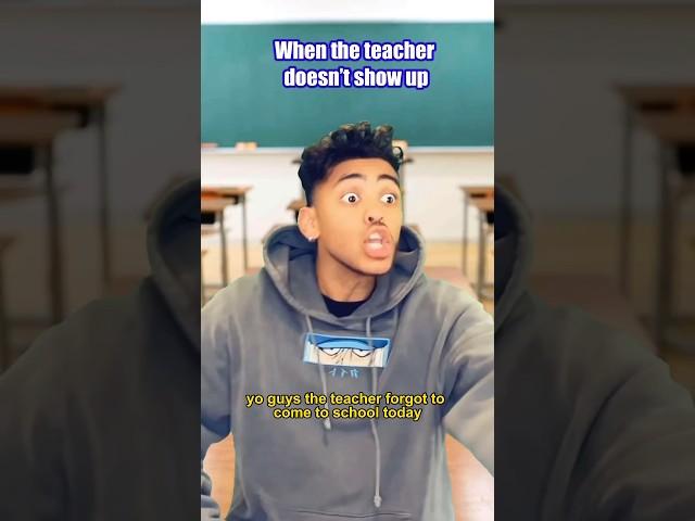 When the teacher doesn’t show up…IB:@isaacsamz #viral #comedy