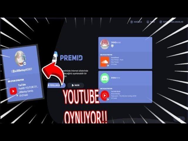 Discord YouTube Netflix Twitch Oynuyor Yapma ve Daha Fazlası ! Premid Kullanımı