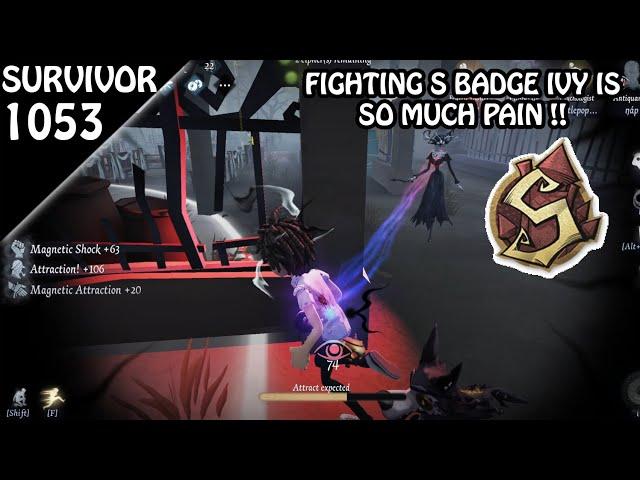 Fighting S badge Ivy "The Shadow" - Survivor Rank #1053 (Identity v)