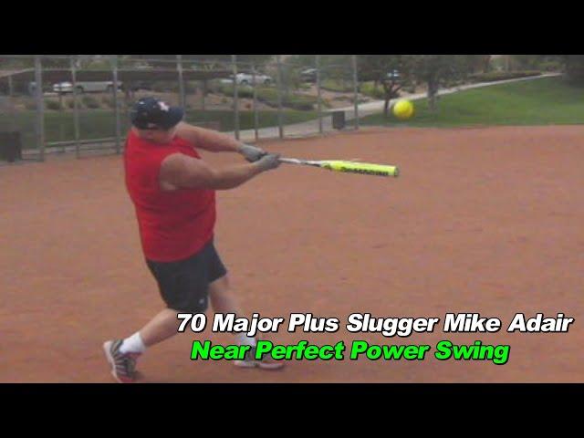 70s Senior Slugger Mike Adair's Near Perfect Power Swing  sm241
