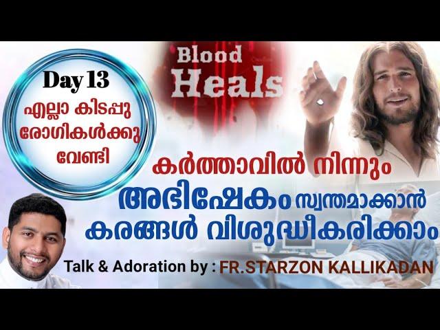 Day 13 - എല്ലാ കിടപ്പുരോഗികൾക്കു വേണ്ടി : 33 ദിവസത്തെ രോഗശാന്തി പ്രാർത്ഥന Blood Heals