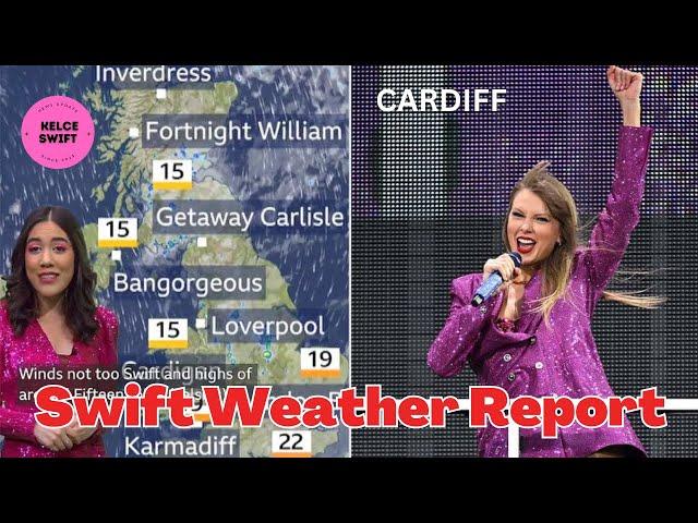 Cute!!! Taylor Swift Just GOT Her Very Own WEATHER Forecast on Live TV using her song titles