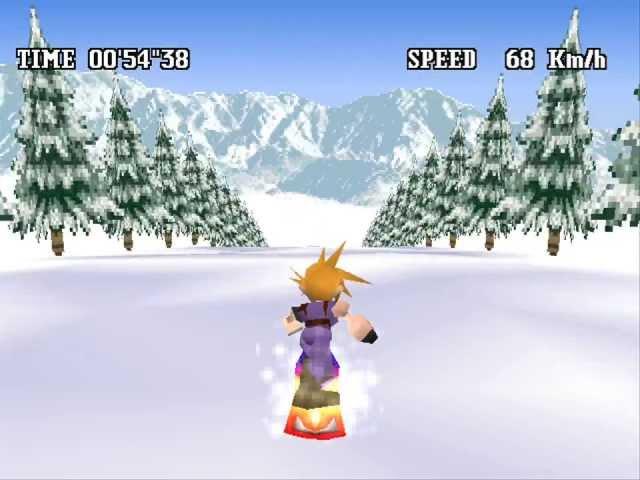 Final Fantasy VII - Snowboarding in Great Glacier WR