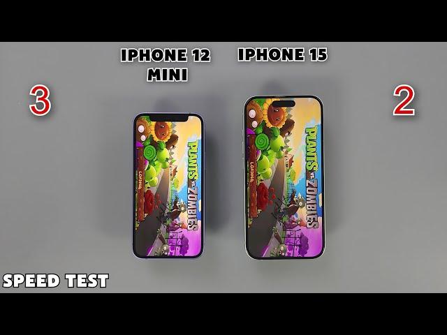 iPhone 15 vs iPhone 12 Mini | Speedtest & Camera Comparison