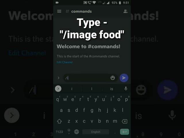 How get a Food image in Discord using koya bot #roduz #discord #food