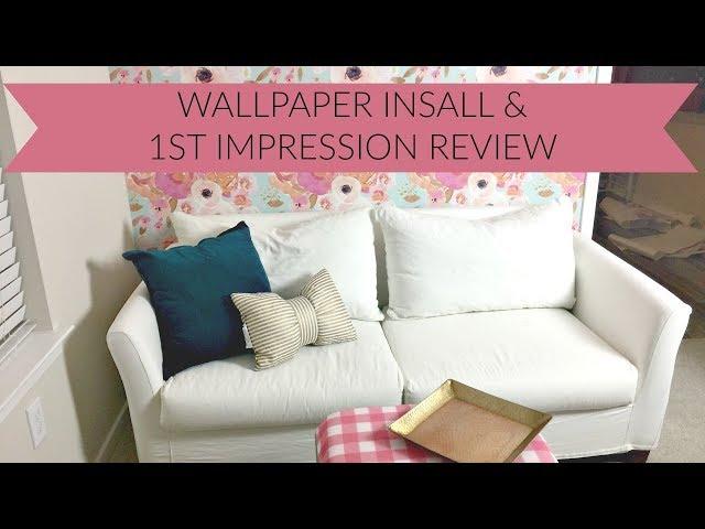 Spoonflower wallpaper installation and first impression review