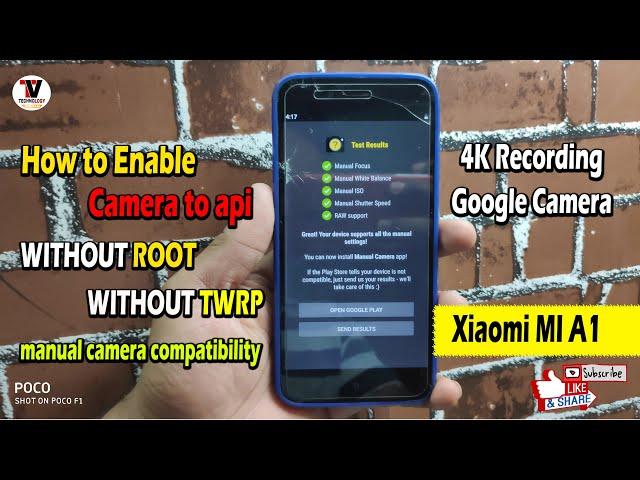 Google Camera on Mi A1 Android Pie | Enable Camera to Api  without ROOT without TWRP with Nov update