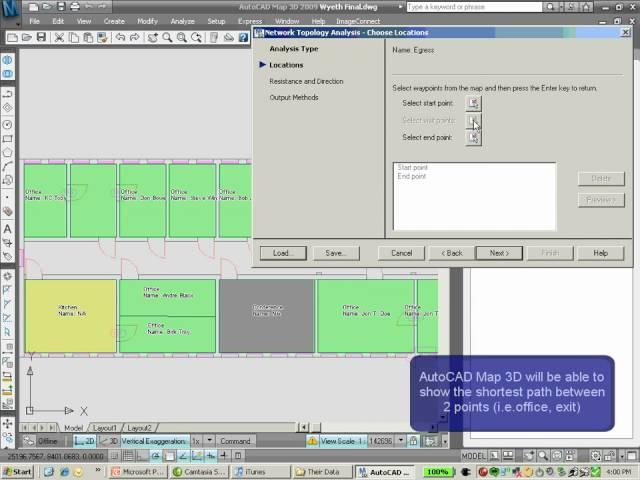 Network Routing in AutoCAD Map 3D