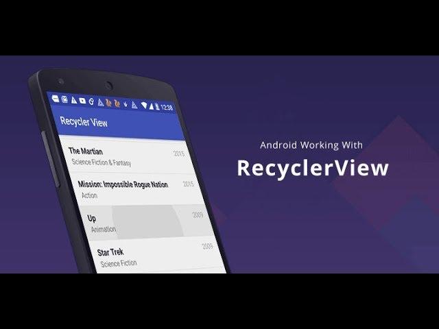 RecyclerView - part 2 (handling onclick events, using interface, deleting data)