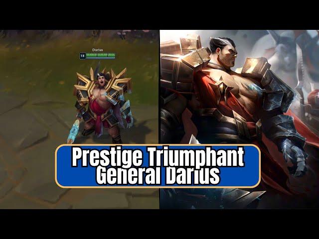 Prestige Triumphant General Darius Skin Spotlight | New Darius Skin | League of Legends PBE-Preview