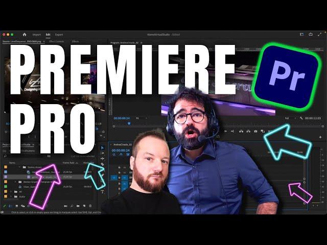 EDITARE VIDEO  con Adobe PREMIERE PRO come un professionista | CORSO GRATIS