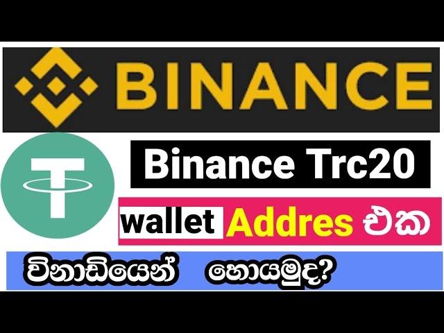 How To Get Usdt Trc20 Wallet Address I Binance Trc20 Wallet Address #Binance |  Binance Sinhala