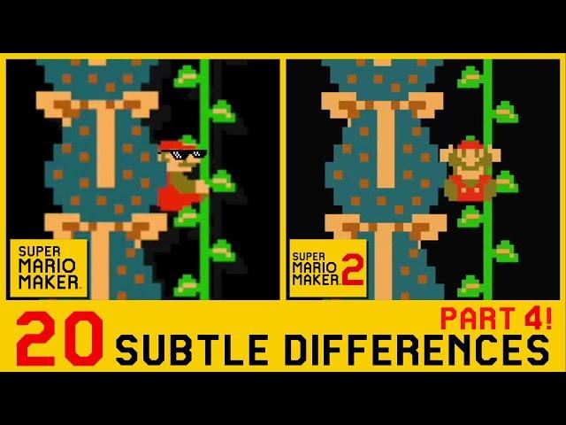 20 Other Subtle Differences between Super Mario Maker 2 and SMM1 (4/4)