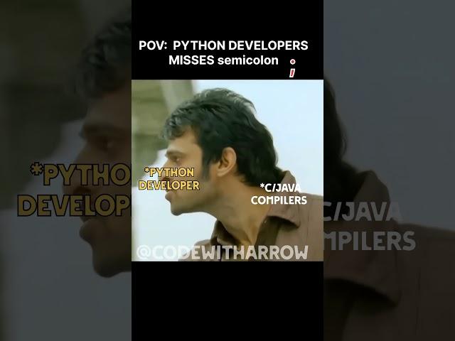 When #python developers codes in C/Java #shorts #shortvideo #memes