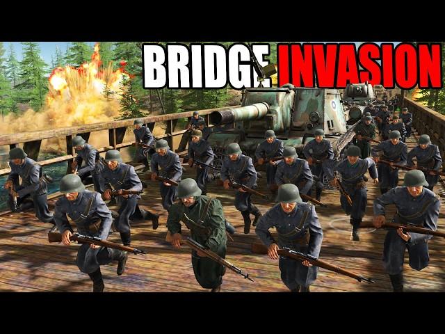 I built the Longest BRIDGE INVASION Ever in WW2 WINTER WAR! - Gates of Hell: Army Building