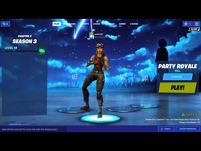 Renegade raider dancing in lobby for Tiktoks! ( BEST CUSTOM LOBBY BACKGROUND!! )