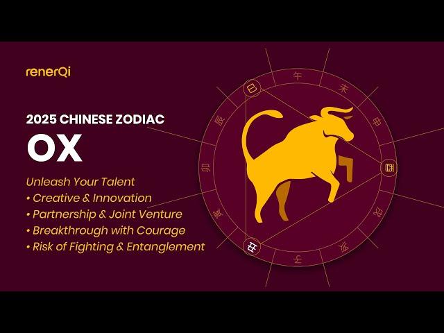 Chinese Zodiac 2025  :  OX gained Creative Boost & Strategic Alliances